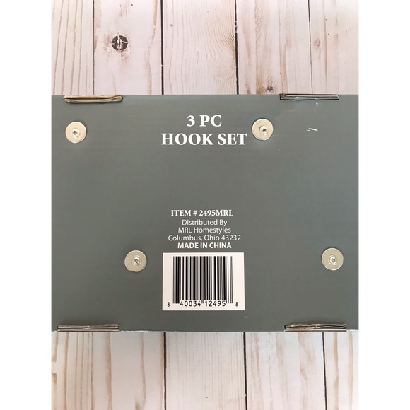 Bathroom Hanging Decor 3 Piece Hook Set - Picture 5 of 6